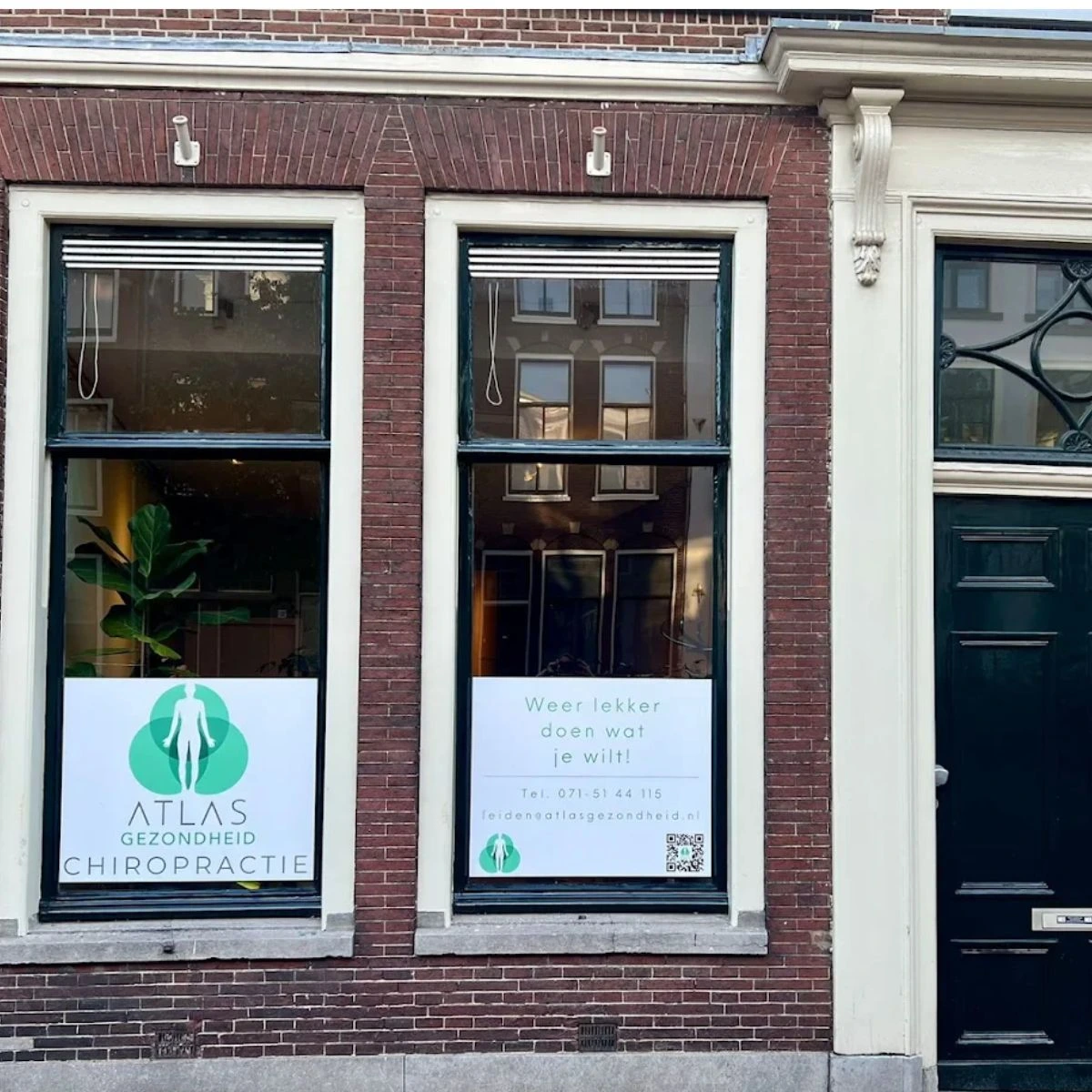 Buitenkant van Atlas Gezondheid Leiden aan de Hooigracht